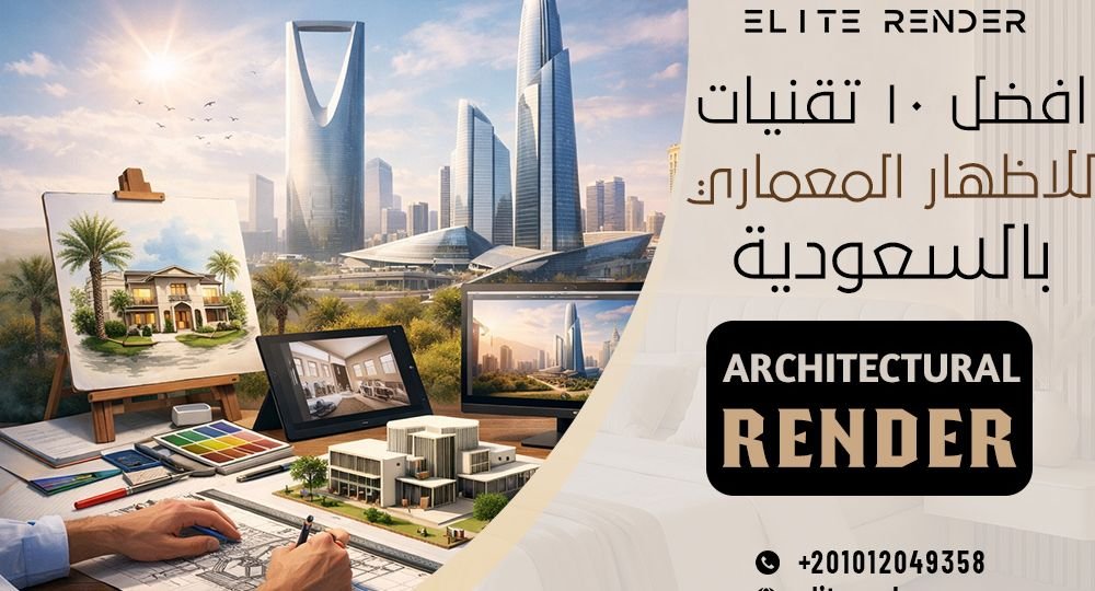 افضل 10 تقنيات للاظهار المعماري بالسعودية